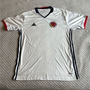 Colombia Copa América Centenario 2016 White Adidas Soccer Jersey Size XL